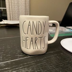 Rae Dunn candy hearts double sided mug